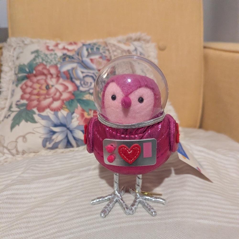 Pink Robot Owl Ornament
